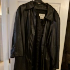 Leather coat